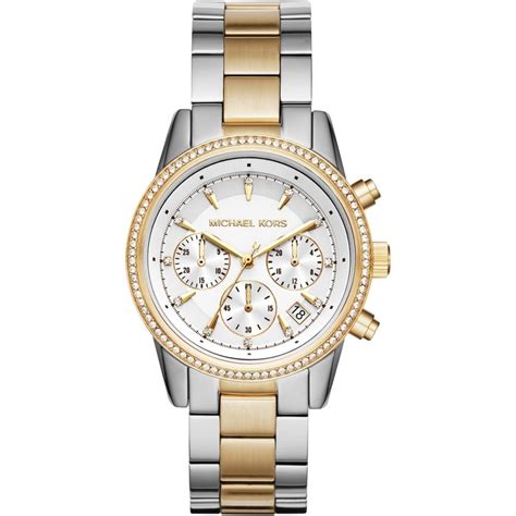 michael kors two-tone watch ladies